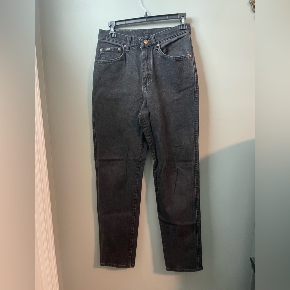 Lee’s High Waisted Size 8 Black Denim Jeans